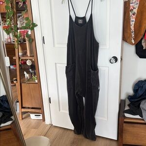 Black Sleeveless Jumpsuit with Pockets from Free People Movement